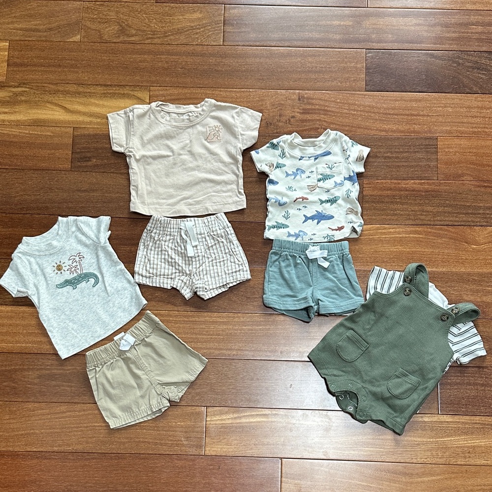 Carter's Kids Matching Sets - Green, Beige, Blue
